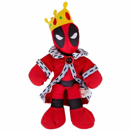 TIME2PLAY 9 in. The Royal King Plush Doll, Red TI3609599